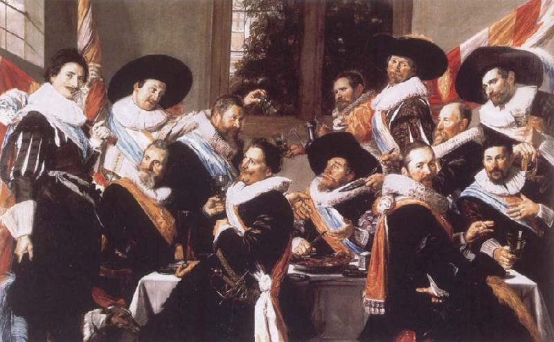 Frans Hals Banquet of the Officers of the Civic Guard of St Adrian oil painting image